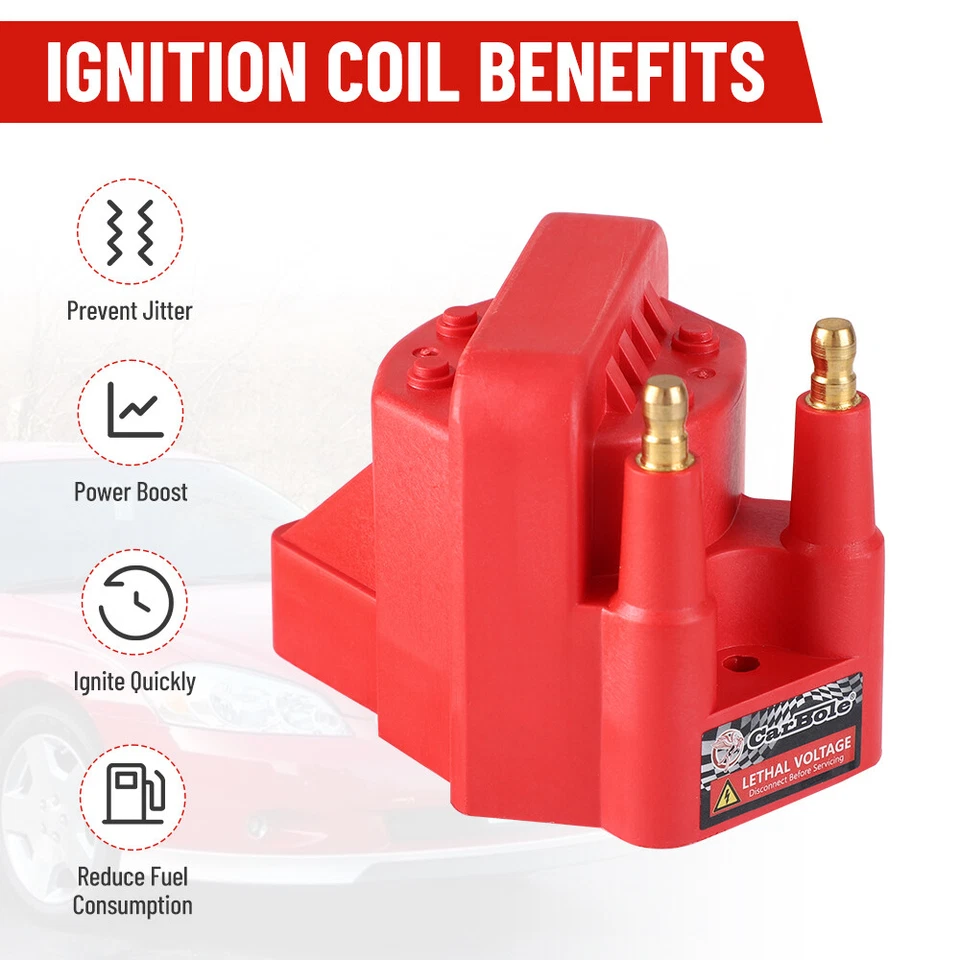 Катушка зажигания и комплект свечей зажигания и проводов Iridium для Chevrolet Impala DR39 2000-05 годов выпуска - Изображение 2 из 4