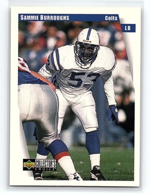 1997 Collector's Choice Sammie Burroughs Indianapolis Colts #448