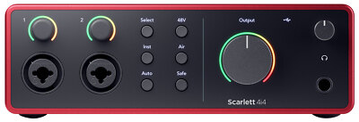 Focusrite Scarlett 4i4 4th Gen Studio Recording USB Audio