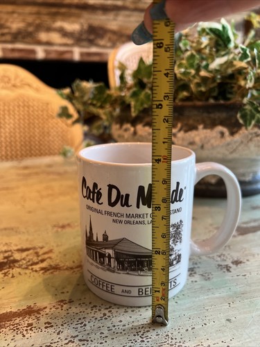 Cafe Du Monde 3.75" Coffee Tea Mug New Orleans Beignets  - Picture 6 of 7