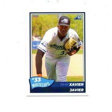 Xavier Javier 2021 West Michigan Whitecaps team set card Santo Domingo DR Tigers