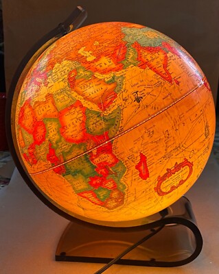 Vintage Scan-Globe A/S Karl - F. Harig E. Gieseking Light Up Globe