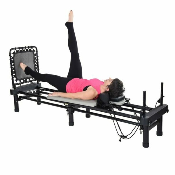 AeroPilates 554701 Stamina Reformer Stand DVD 55 Workout Cord Pilates W Head 05 for sale online