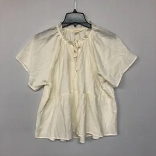 Grade & Gather Women Short Sleeve Blouse Top Shirt Size Small M081 -4