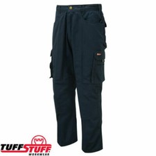 Image of MENS TUFF STUFF CARGO TROUSERS WORK COMBAT HEAVY DUTY KNEE PADS ALL SIZES