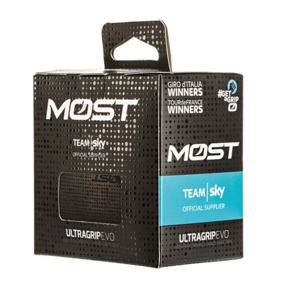 Pinarello MOST Handlebar Tape Ultragrip EVO High Performance 3mm Black Yellow - Image 4 of 4