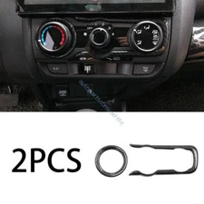 For Honda Fit Jazz GK5 14-2020 Console AC Button Control Frame 2X Carbon Fiber