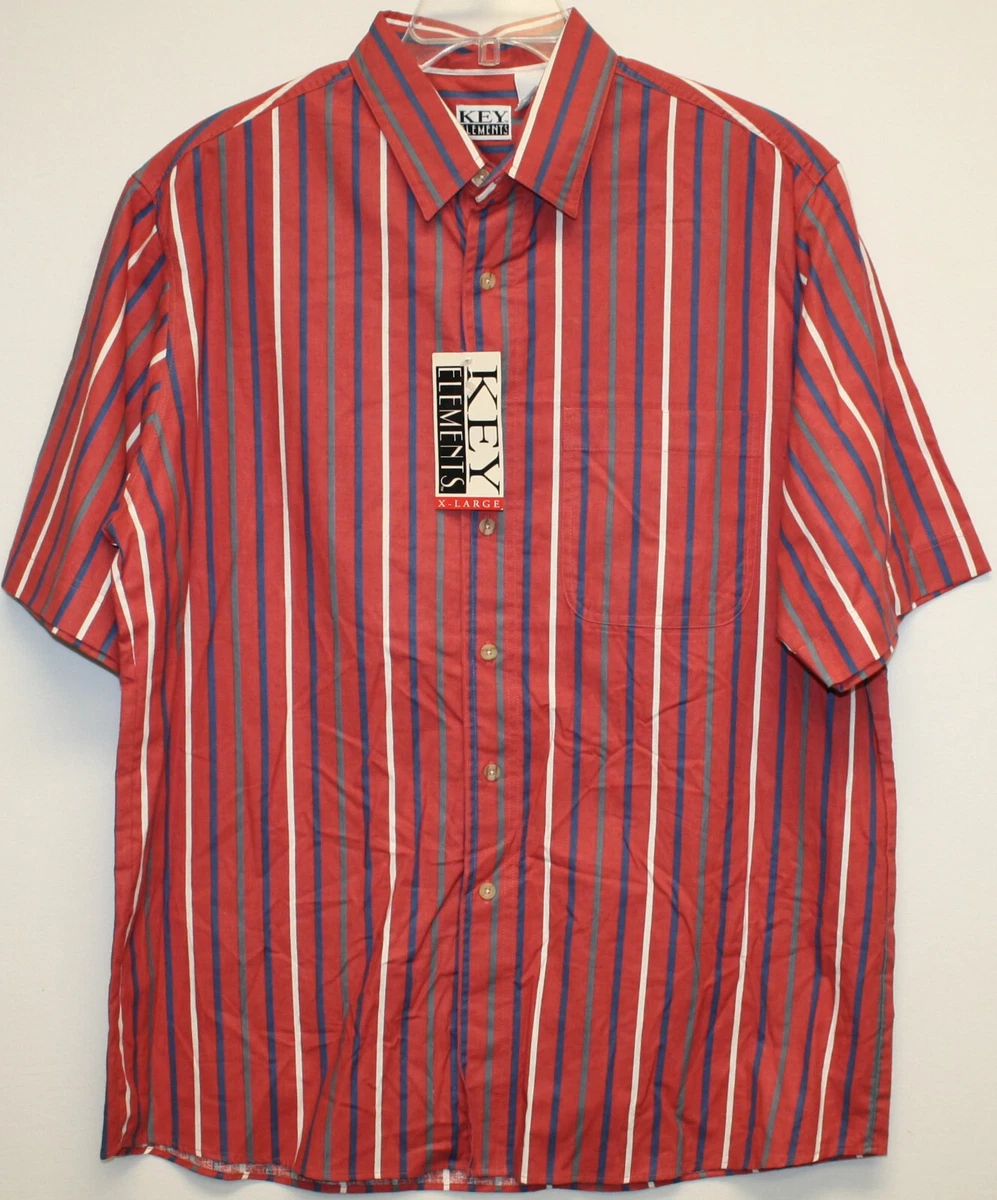 Red and black hotsell vertical striped shirt