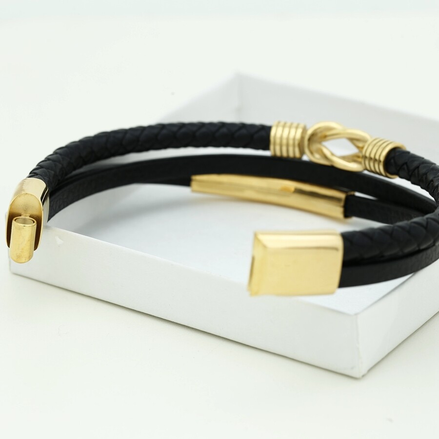 Mens Ladies Stainless Steel Magnetic Bracelet 5 in One Silver&Gold