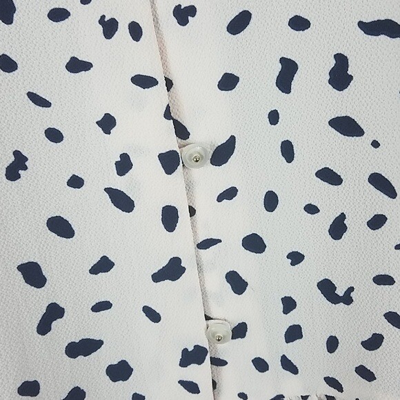 Modcloth Flow with the Punches Spotted Shirt XXS View 4