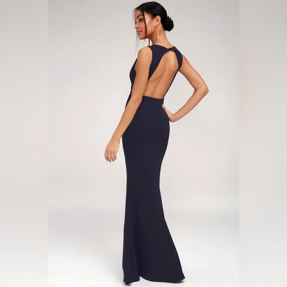 Lulus navy best sale blue bridesmaid dress