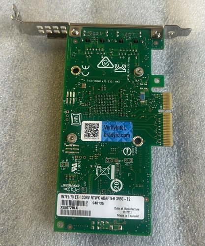 X550-T2 Intel 10Gb RJ45 Ethernet Converged PCIe Netzwerkadapter - Bild 2 von 2