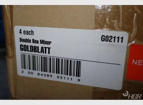 DOUBLE BOX MIXER GOLDBLATT PACESETTER G02111 LOT OF 4 CONTRACTOR PACK new - Picture 3 of 7