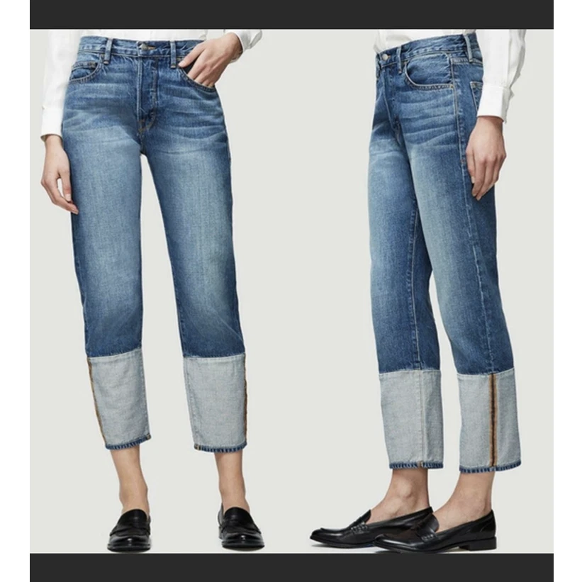 Frame Denim Le Original Reverse Cuff Straight Jean eBay