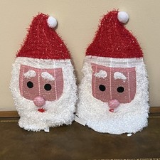 Vintage Santa Claus Face Decorations
