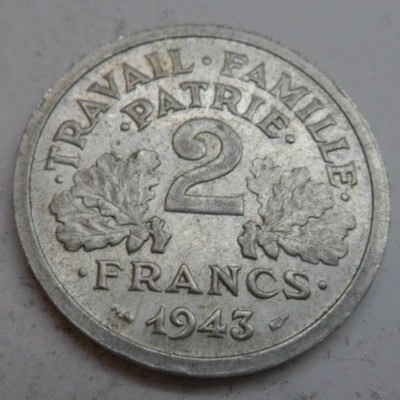 Frankreich 2 Francs, 1943   ## Li-2E
