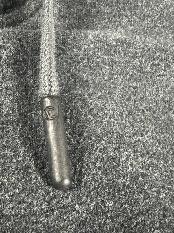 Pantalones deportivos Lululemon City para hombre grandes gris dobladillo abierto cordón salón deportivo Foto 2 de 4