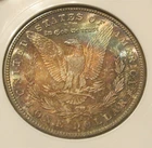 1881 S Morgan Silver Dollar - BU, Fully toned on both sides, colorful tones 5209