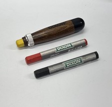 DIXON 00500 WOOD HANDLE LUMBER CRAYON HOLDER FOR ROUND OR HEXAGON 3 CRAYONS