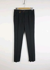 Dolce & Gabbana Virgin Wool Dark Grey Career Wear Dress Pants Women's Size 42