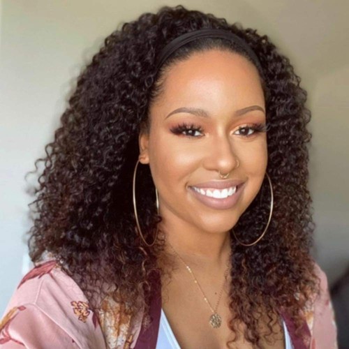 Realistic Ombre Short Kinky Curly Wig for Black Women - Glueless & Chic - Bild 3 von 7