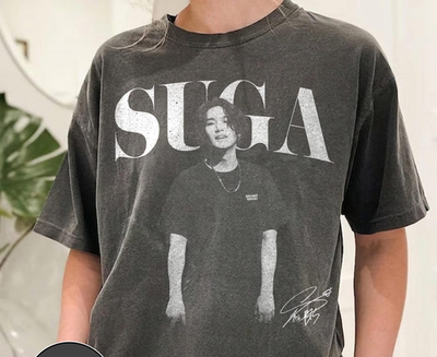Yoongi Suga BTS Arirang Tour Shirt Vintage Kpop Fan Tee | eBay