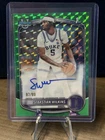 2025-26 Bowman Sebastian Wilkins Auto Chrome Prospect Green Geometric #CPA-SI