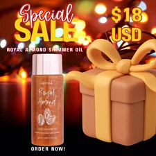 Jafra Royal Almond Body Oil Shimmer 1.68 fl oz/48 ml New