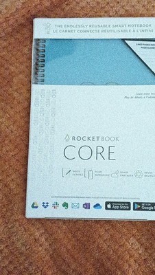 Rocketbook Core Smart Reusable Lined Notebook Medium Light Blue Boys & Girls
