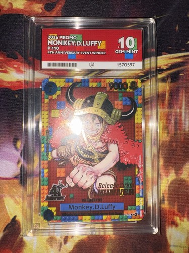 Monkey.D.Luffy (4th Anniversary Winner) graded ACE 10 for sale on eBay