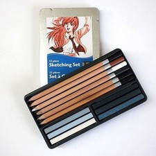 Art Sketch Set 12 Piece Drawing Pencils and Chalk