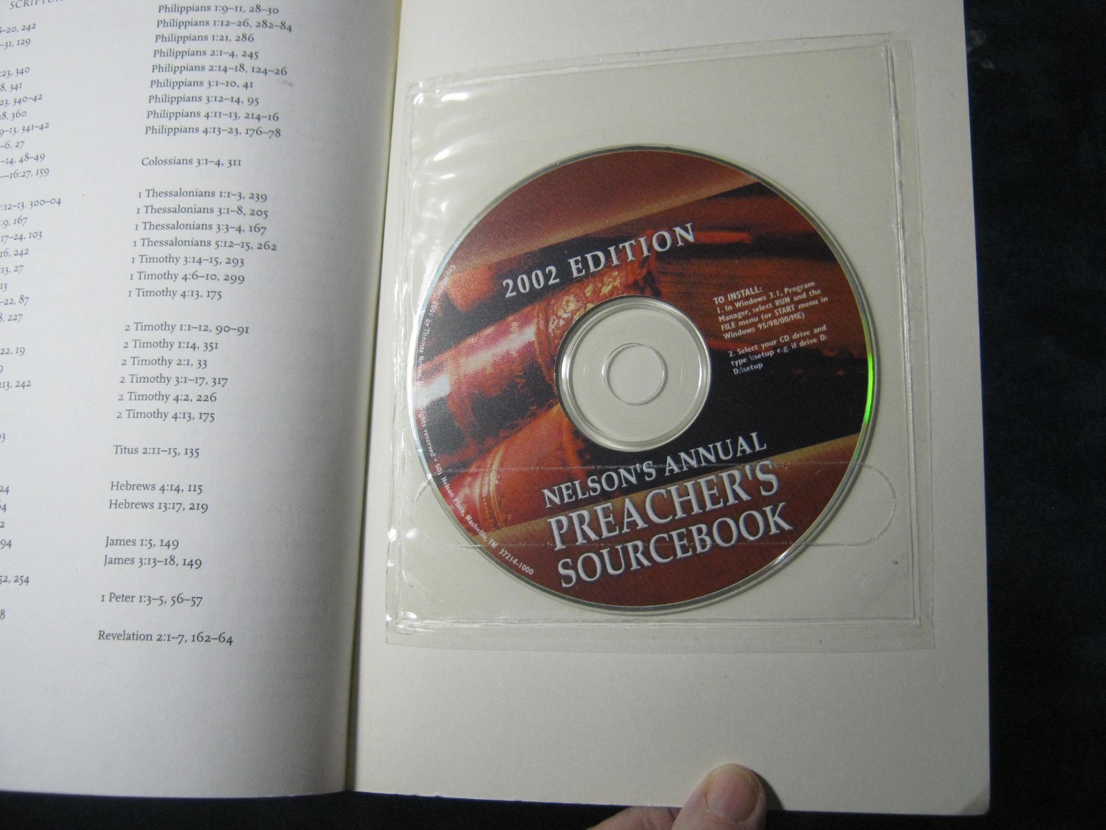 NELSON'S ANNUAL PREACHER'S SOURCEBOOK  2002 EDITION Sealed CD ROBERT MORGAN VGC