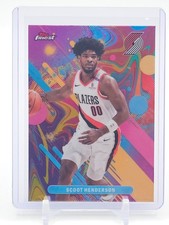 SCOOT HENDERSON 2025-26 TOPPS FINEST OIL SPILL SSP REFRACTOR #69 BLAZERS Q3178