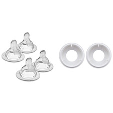 Bottle Nipples Mixed Flow Pack Level 0  1 with anti Colic Valve Replacements fo