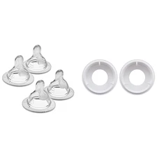 Bottle Nipples Mixed Flow Pack Level 0 & 1 with anti Colic Valve Replacements fo