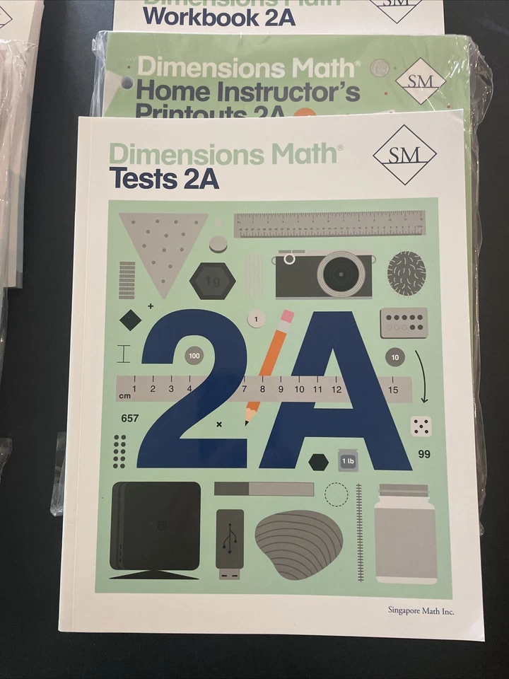 Dimensions Math Grade 2 Set w/ Home Instructors Guide - Like New !  (2023) - Image 4 of 4