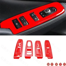 For Subaru Forester 19-24 Bright Red Inner Glass Window Lifting Lock Panel Trim