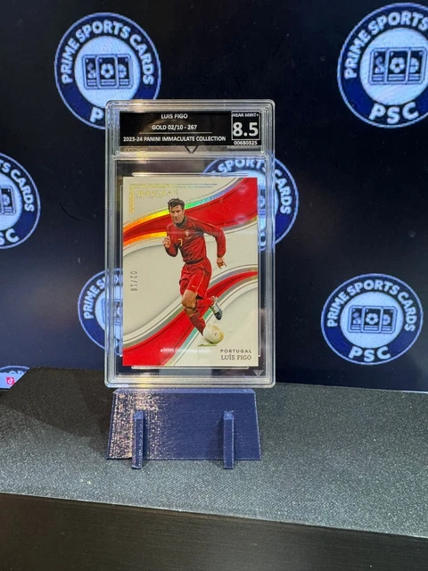 Luis Figo /10 Graded  £1 Start EBAY LIVE AUCTIONS