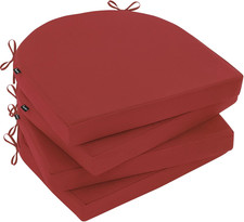 Outdoor Chair Cushions Set of 4,17"X16"X2" Patio Chair Pads