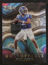 2022 Panini Select Draft Picks Football Unstoppable Matt Corral #US-MC (RC)