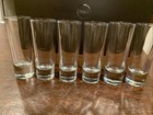Tall Shot Glasses w/Heavy Base, Set 6 - Real Glass Shot Glass Set — photo 1