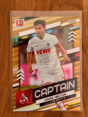 2021/22 Topps Bundesliga Jonas Hector Team Captains Gold 34/50 TC-JH 1.FC Köln