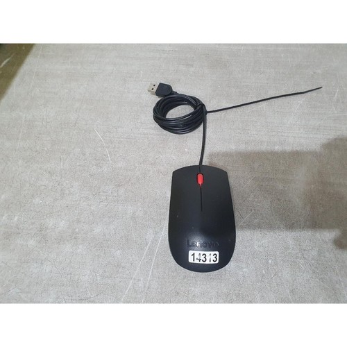 Lenovo 00PH133 Optical Mouse Black Wired USB 3-Buttons Scroll Wheel for Desktop - Picture 4 of 9