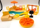 Vintage Fisher Price 2526 Swimming Pool Set With Accessories