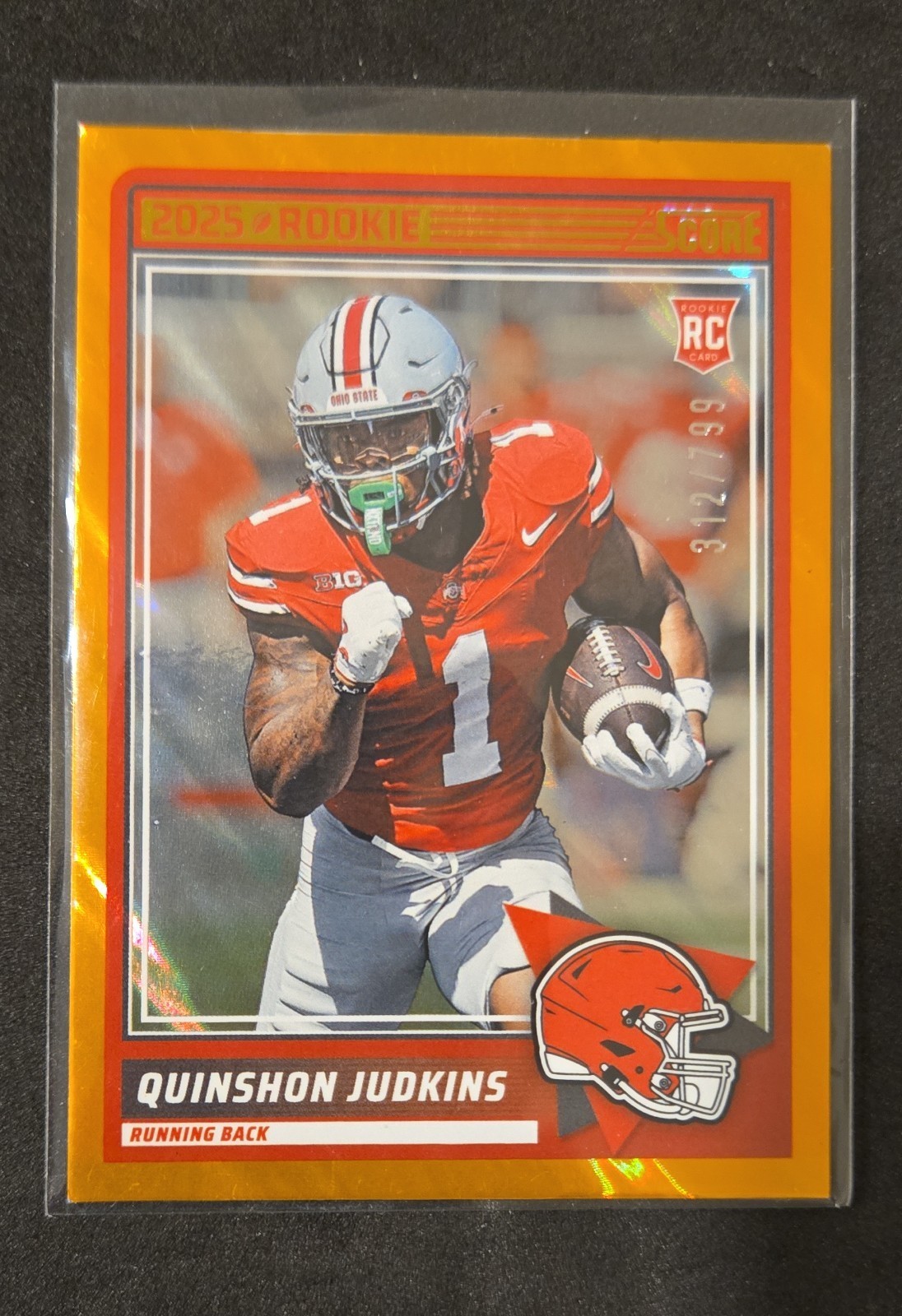 2025 Score - Rookies Quinshon Judkins #38 Lava /799 (RC)