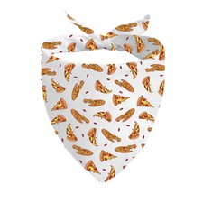 1 PCS Pizza Dog Bandana, Party Gift Junk Food Theme, Pet Apparel Accessory
