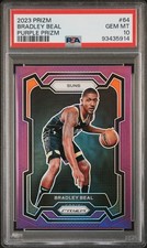 2023 PANINI PRIZM PURPLE PRIZM #64 BRADLEY BEAL 45/99 PSA 10