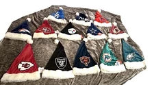 NEW Authentic NFL / MLB Team Color Kids Holiday Christmas Fan Gear Santa Hat
