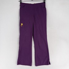 Wonderwink Spread Good Cheer Scrub Pants Womens Small Purple Cargo Pockets