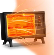 JASUN Portable Space Heater Electric Radiant Fast Heating with Black 